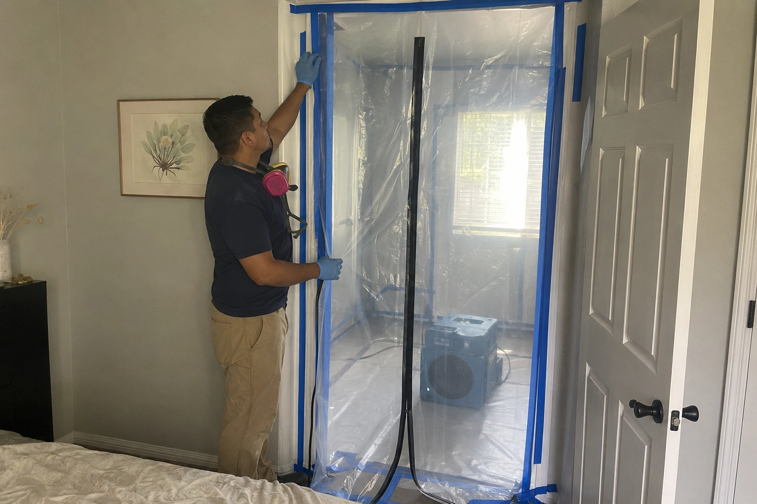 Moisture inspection to identify mold risk in an Antioch home